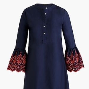 J.Crew eyelet bell sleeve dress
